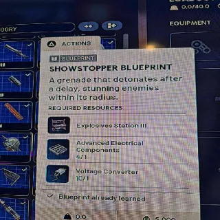 Showstopper Blueprint Arc Raiders