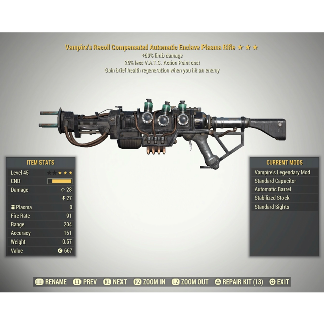Weapon | V5025 Enclave Rifle - Fallout 76 Game Item - Gameflip
