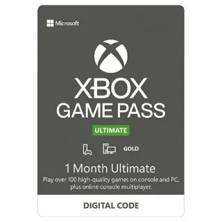 Xbox Game Pass Ultimate 1 Month KEY India