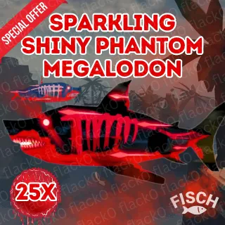 Sparkling shiny phantom megalodon