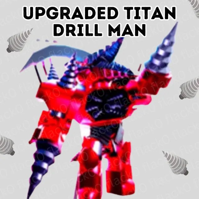 UPGRADED TITAN DRILL MAN - Roblox Game Items - Gameflip