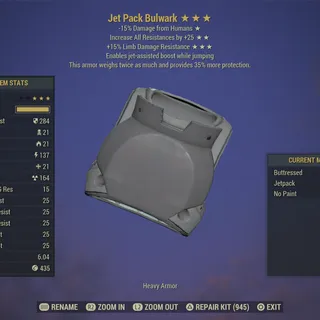 Jet Pack Bulwark Armor