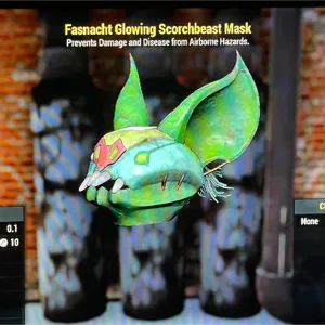 Glowing Scorchbeast mask