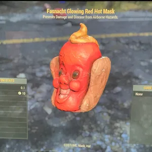 Glowing Red Hot Mask