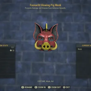 Fasnacht Glowing Pig