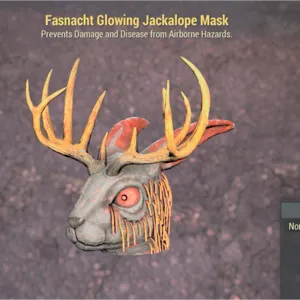 Glowing Jackalope Mask