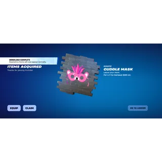 Fortnite Spray BUNDLE Cuddle mask, Shaka, disco baller, kab Llama