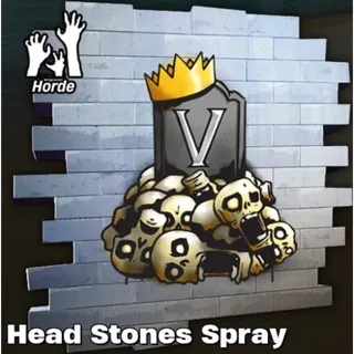Survive the horde weekly spray Head Stones