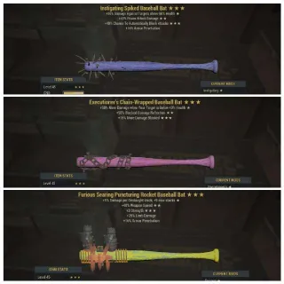 Rolled Rare Bats Set