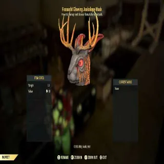 Glowing Jackalope Mask