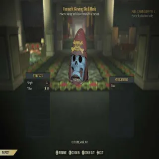 Fasnacht Glowing Skull