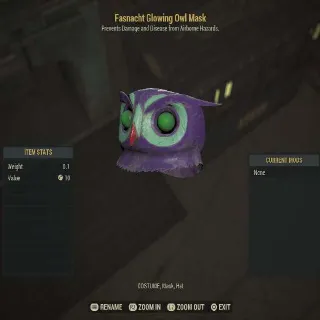 Glowing Owl Mask