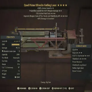QE35STB UC Gatling Laser