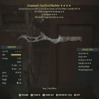 GOU/25D/INT/SAT Machete