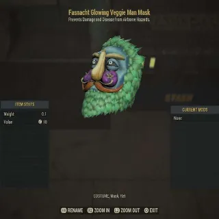 Glowing Veggie Man Mask