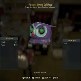 Fasnacht Glowing Owl