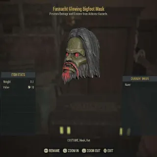 Fasnacht Glowing Bigfoot