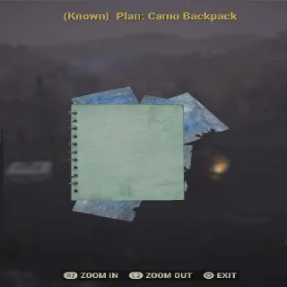Camo Backpack Plan