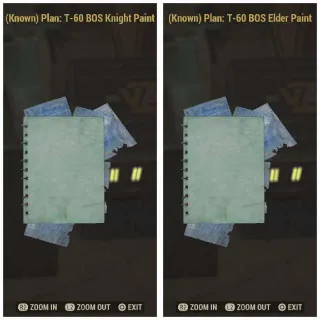 T-60 BOS Paint Plans ×2