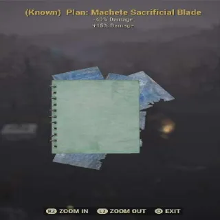 Sacrificial Blade Plan