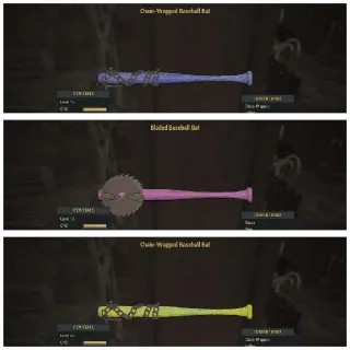 Rare Baseball Bats Set