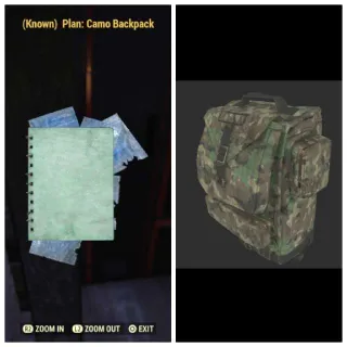 Camo Backpack Plan