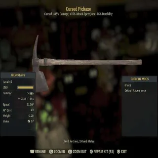 Missing Star Pickaxe