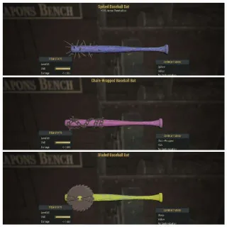 Rare Baseball Bats Set