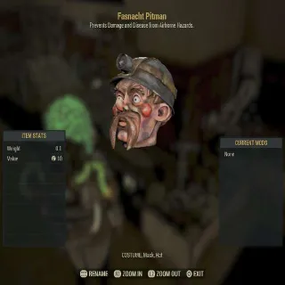 Fasnacht Pitman Mask