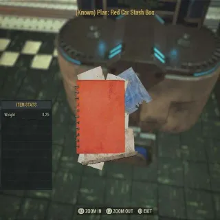 Red Car Stash Box Plan