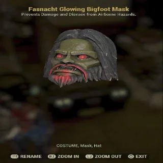 Glowing Bigfoot Mask