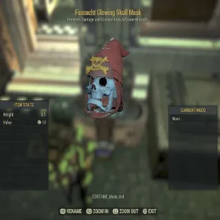 Fasnacht Glowing Skull