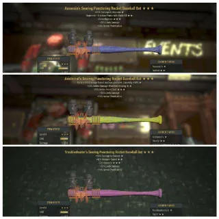 Rare Baseball Bats Set