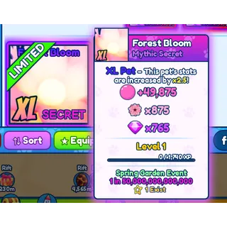 1/1 XL Mythic Forest Bloom