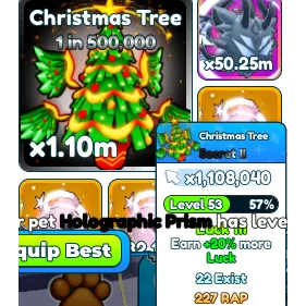 1x Christmas Tree Tap simulator