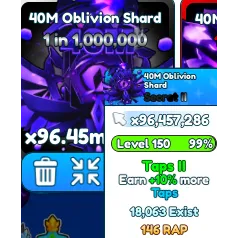   Tap Simulator 40M Oblivion Shard