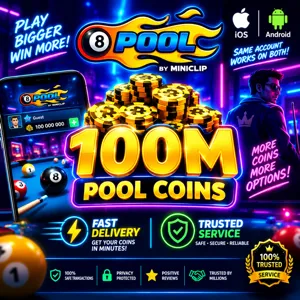 8 Ball pool 100m coins