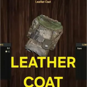 Leather coat