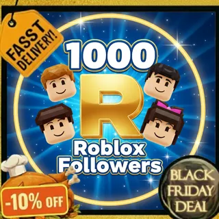 Roblox Followers 1000