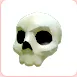 HALLOWEEN WHITE SKULL HAT