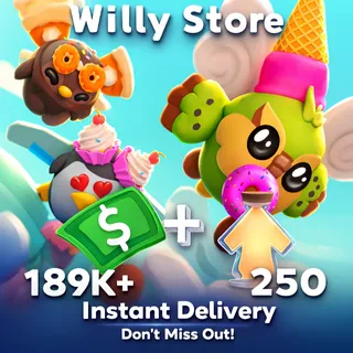 [Adopt Me] 189K Buck 💸 + 250 Age Up Potion 🧪 + Full Access 🗝️