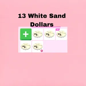 13  White Sand Dollars