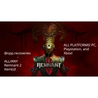 Remnant 2: ALL Items!