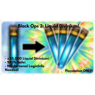 Black Ops 3: x25,000 Liquid Divinium!