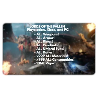 Lords of The Fallen: ALL Items!