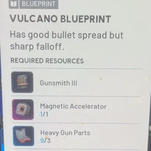 VULCANO BLUEPRINT