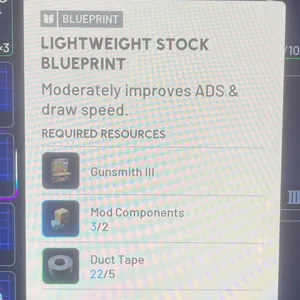 LIGHTWEIGHT STOCK BP