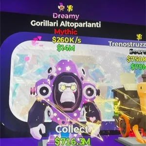 Fortnite Steal The Brainrot Dreamy Gorillari Altoparlanti