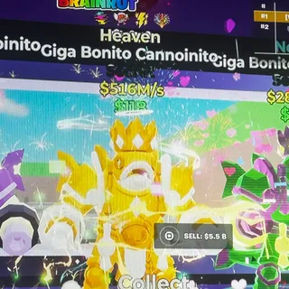 Fortnite Steal The Brainrot Heaven Giga Bonito Cannoinito 