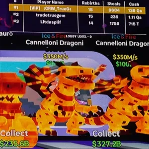 Steal the brainrot ice & fire cannelloni Dragoni 